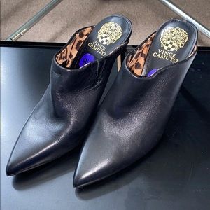 Vince Camuto Black Leather Booties